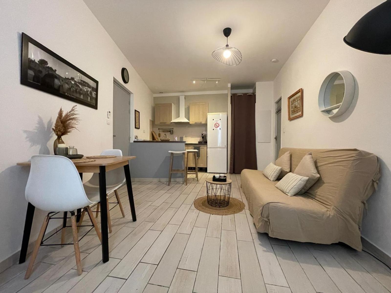 Joli Appartement Hypercentre T2, Classe Meuble De Tourisme 3 Avec Parking Gratuit Béziers Exterior foto